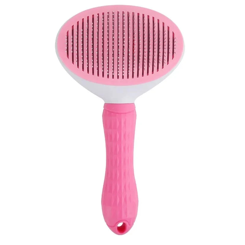 DogsHub Self-Cleaning Pet Brush – Grooming Comb for Long-Haired Cats & Dogs