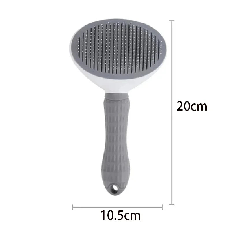 DogsHub Self-Cleaning Pet Brush – Grooming Comb for Long-Haired Cats & Dogs
