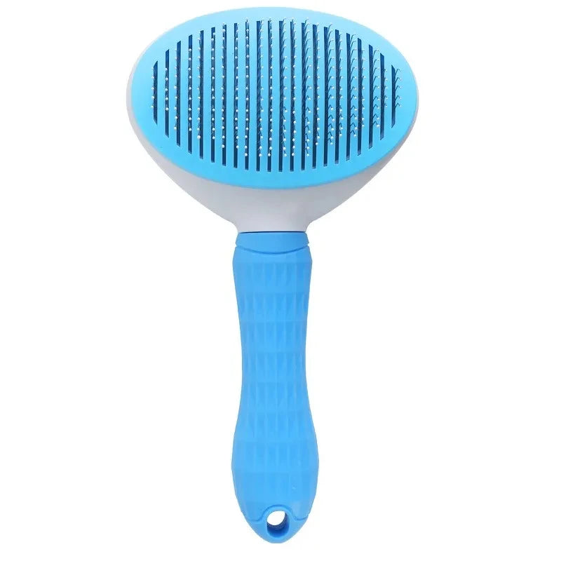 DogsHub Self-Cleaning Pet Brush – Grooming Comb for Long-Haired Cats & Dogs