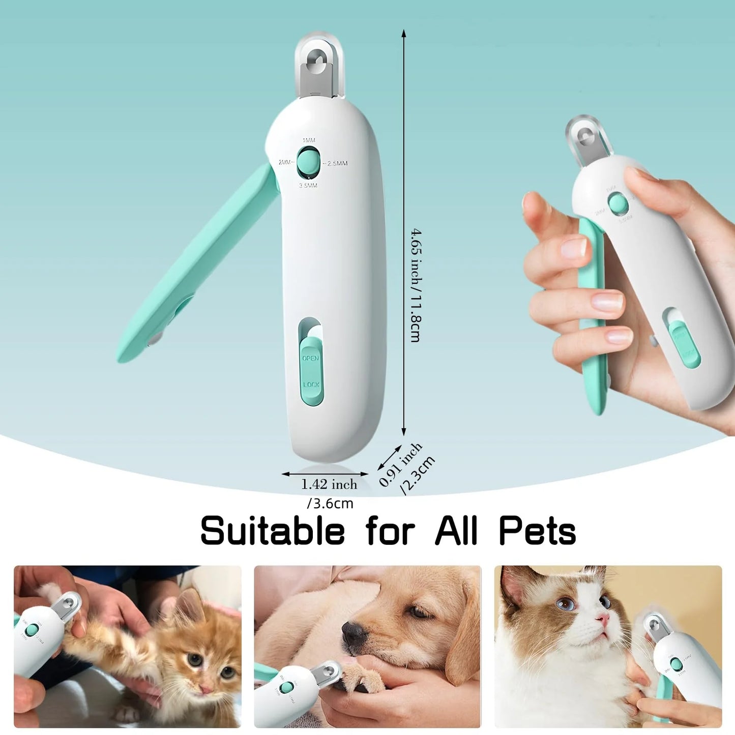 DogsHub Pet Nail Clippers – Safe, Adjustable Trimmer for Cats & Dogs